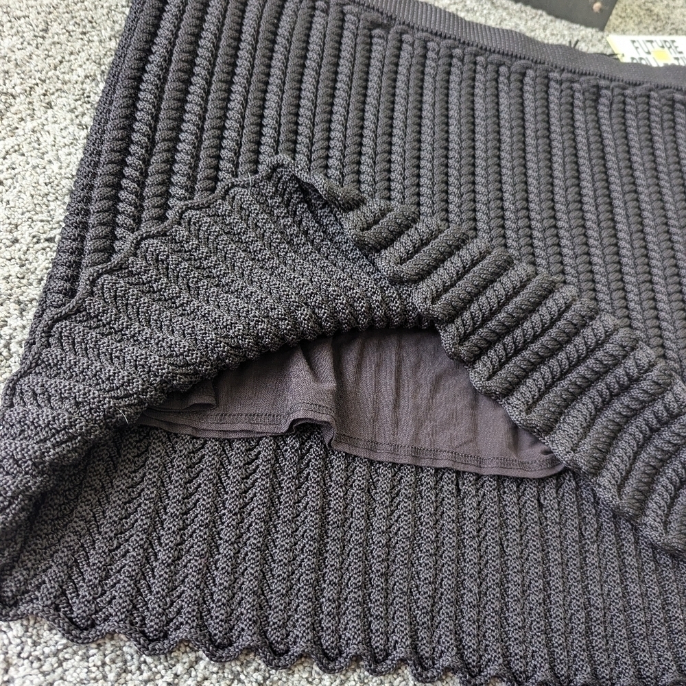 NWT Future Collective Black/Dark Brown Sweater Skirt XXS, L - Picture 2 of 10